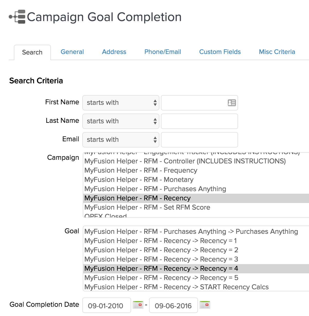 campaign-goal-completion-report